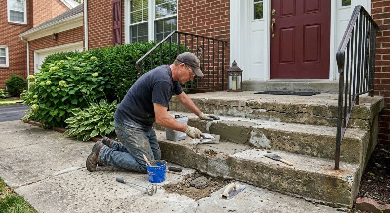 Concrete Steps Installation